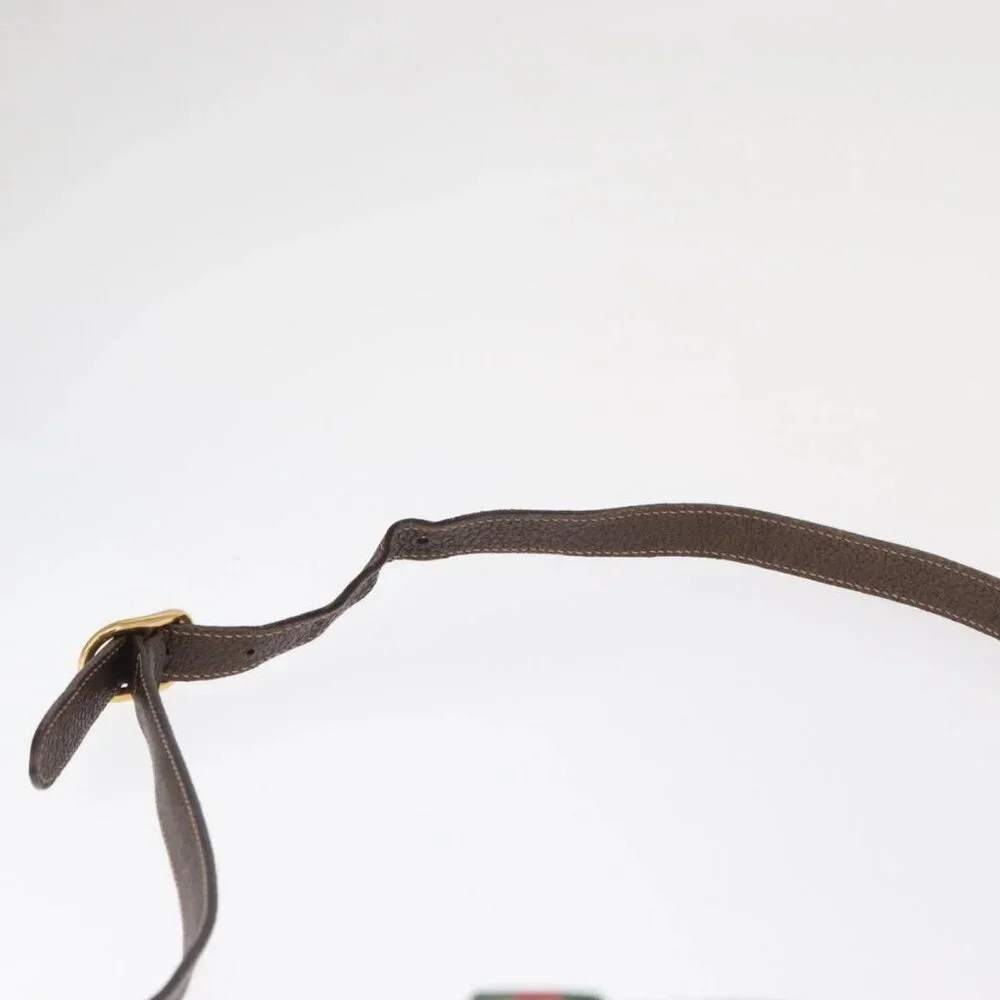 GUCCI GG Supreme Web Sherry Line Bag PVC Beige Gold 89 02 077 Auth 156280 - Picture 9 of 16